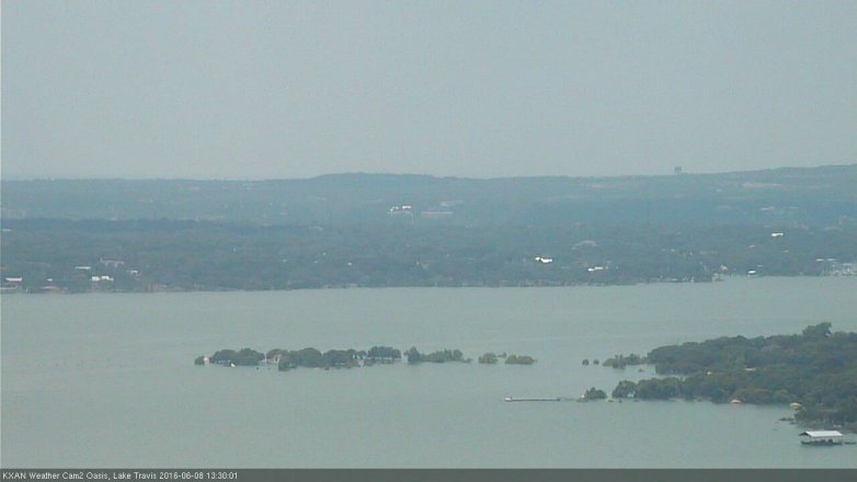 Lake Travis webcam, June 8, 2016 12:50 PM CT