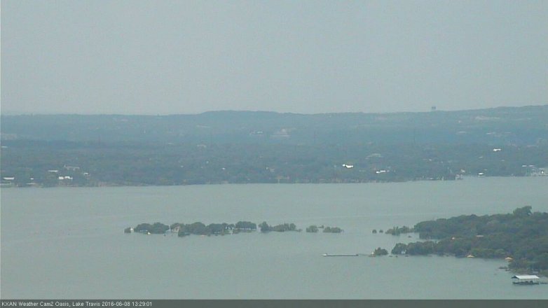 Lake Travis webcam, June 8, 2016 12:55 PM CT