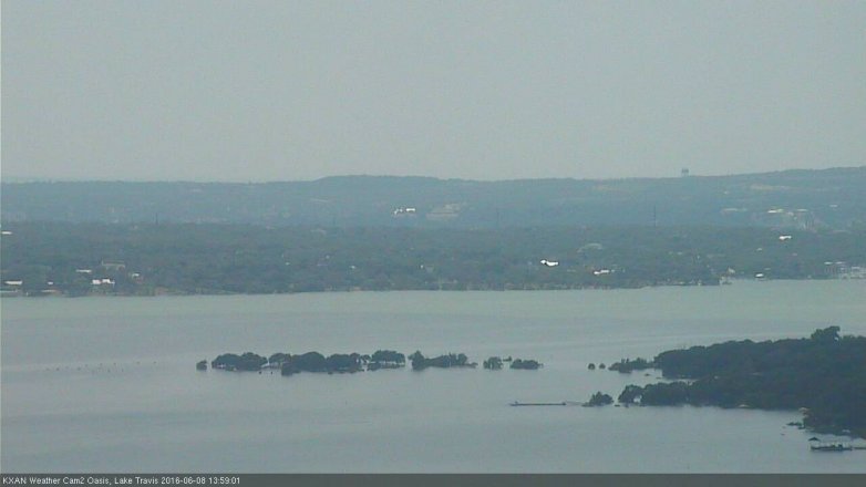 Lake Travis webcam, June 8, 2016 1:20 PM CT