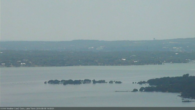 Lake Travis webcam, June 8, 2016 1:25 PM CT