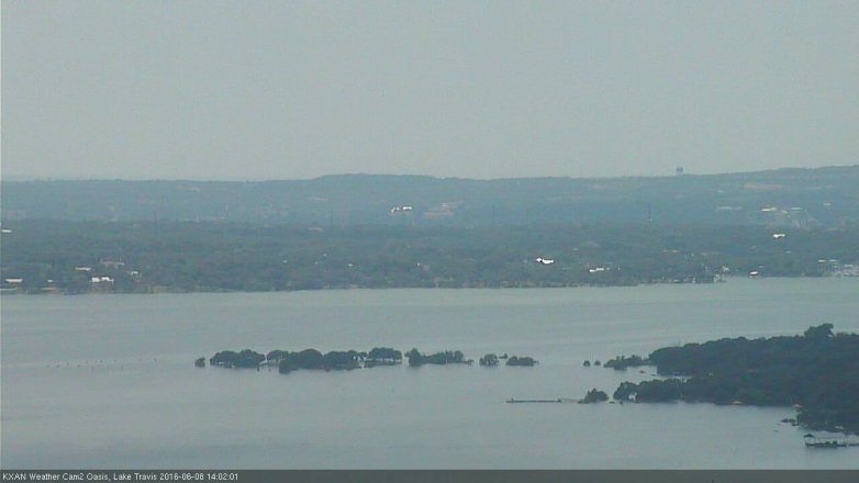 Lake Travis webcam, June 8, 2016 1:30 PM CT