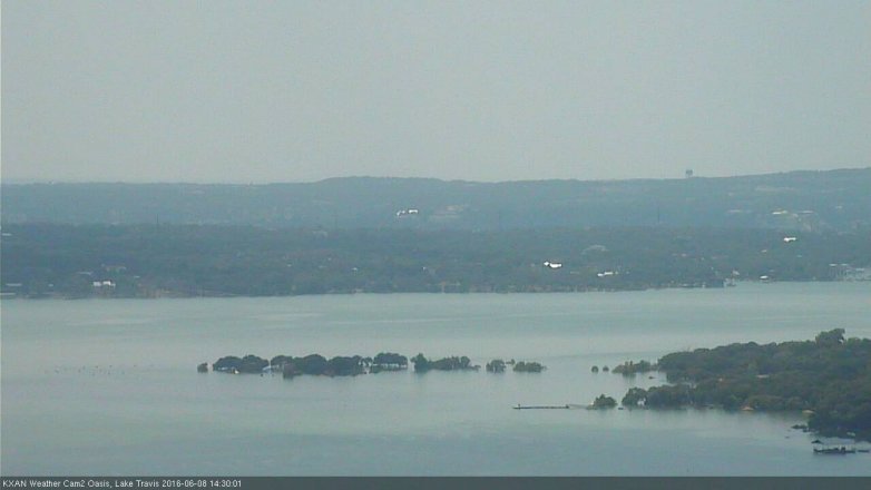 Lake Travis webcam, June 8, 2016 1:40 PM CT