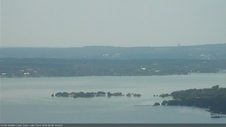 Lake Travis webcam, June 8, 2016 1:55 PM CT