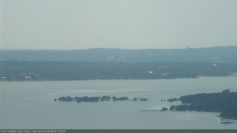 Lake Travis webcam, June 8, 2016 2:35 PM CT
