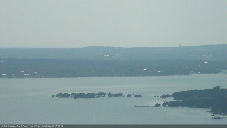 Lake Travis webcam, June 8, 2016 3:00 PM CT