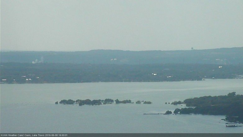 Lake Travis webcam, June 8, 2016 3:05 PM CT