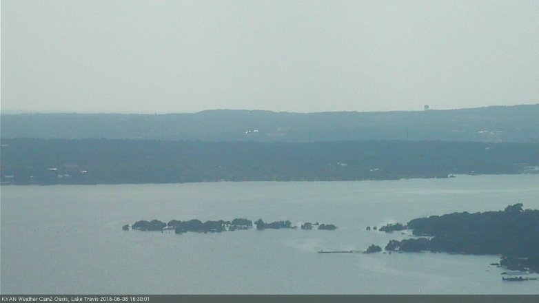 Lake Travis webcam, June 8, 2016 4:00 PM CT