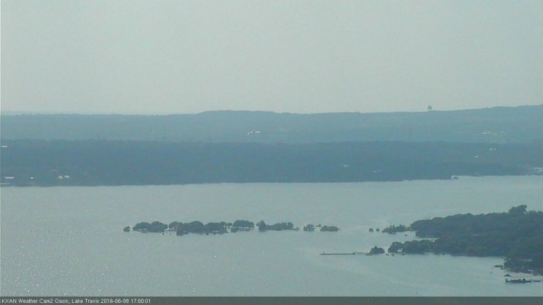 Lake Travis webcam, June 8, 2016 4:20 PM CT