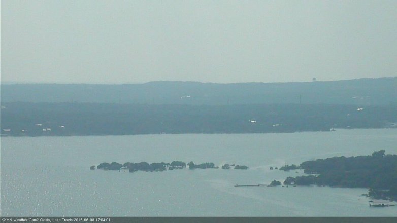 Lake Travis webcam, June 8, 2016 4:30 PM CT