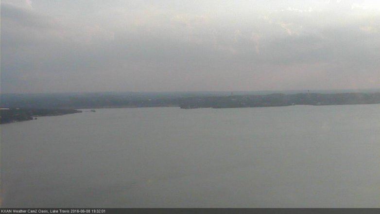 Lake Travis webcam, June 8, 2016 7:00 PM CT