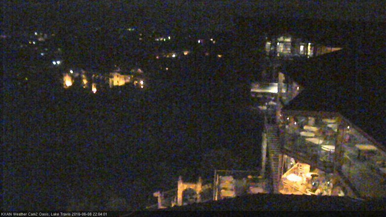 Lake Travis webcam, June 8, 2016 9:10 PM CT