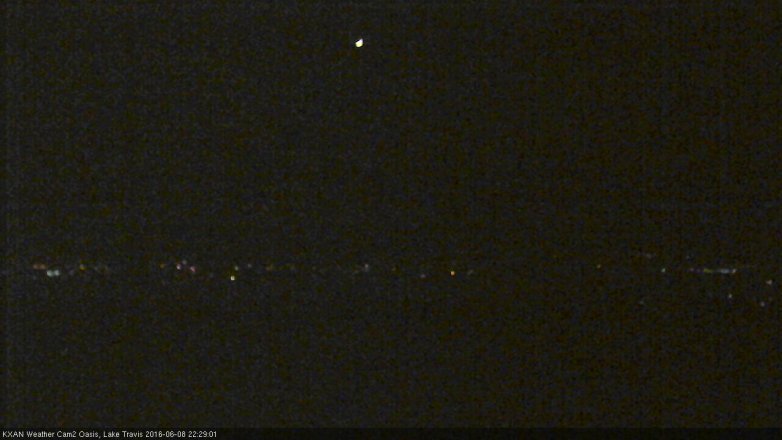 Lake Travis webcam, June 8, 2016 9:45 PM CT