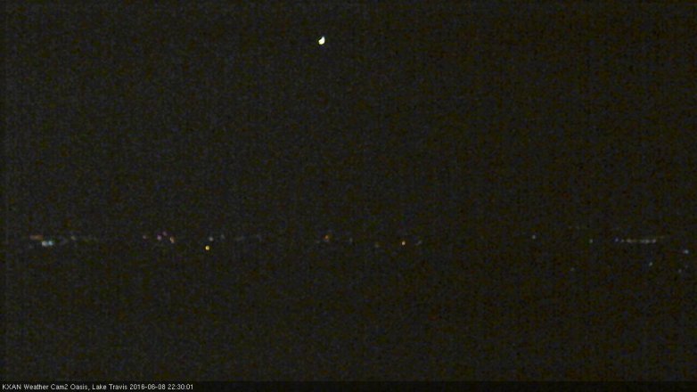 Lake Travis webcam, June 8, 2016 9:55 PM CT