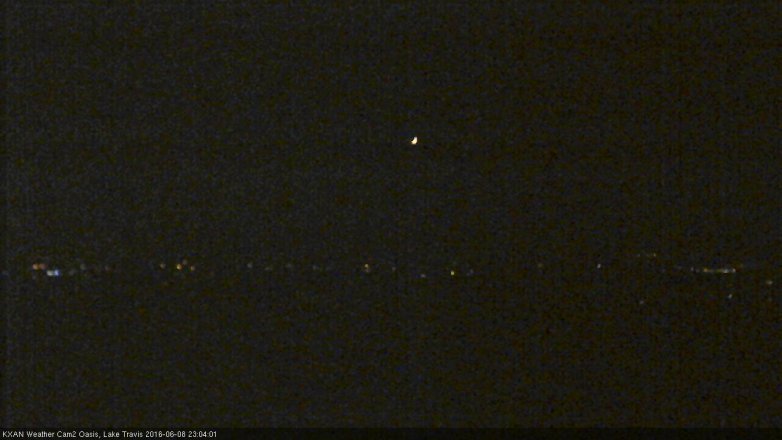 Lake Travis webcam, June 8, 2016 10:15 PM CT