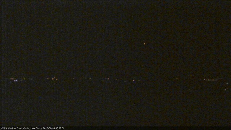 Lake Travis webcam, June 8, 2016 11:10 PM CT