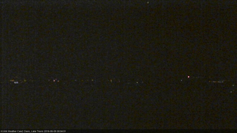 Lake Travis webcam, June 8, 2016 11:25 PM CT