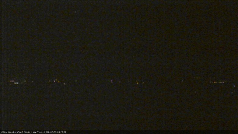 Lake Travis webcam, June 8, 2016 11:35 PM CT