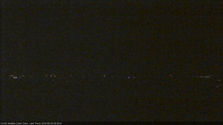 Lake Travis webcam, June 8, 2016 11:45 PM CT