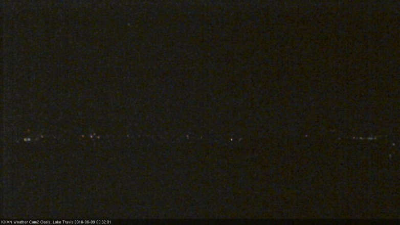 Lake Travis webcam, June 8, 2016 11:50 PM CT