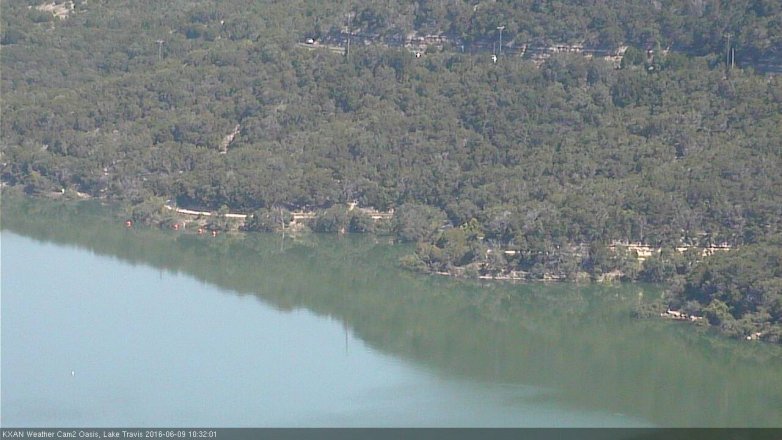 Lake Travis webcam, June 9, 2016 9:35 AM CT