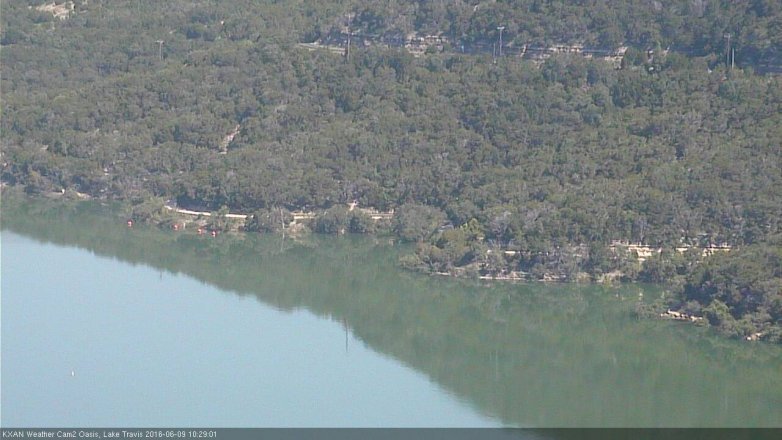 Lake Travis webcam, June 9, 2016 9:50 AM CT