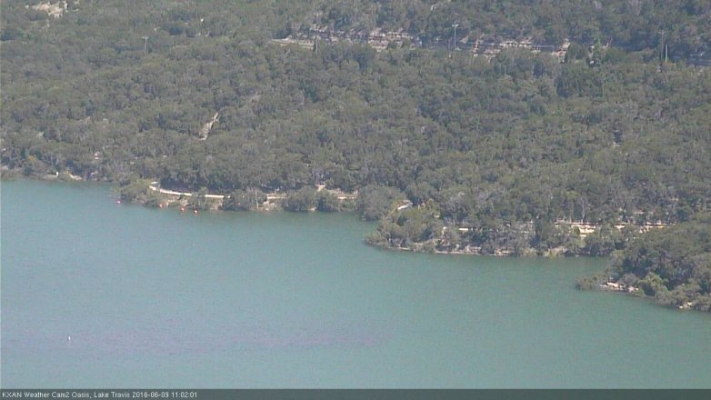 Lake Travis webcam, June 9, 2016 10:20 AM CT