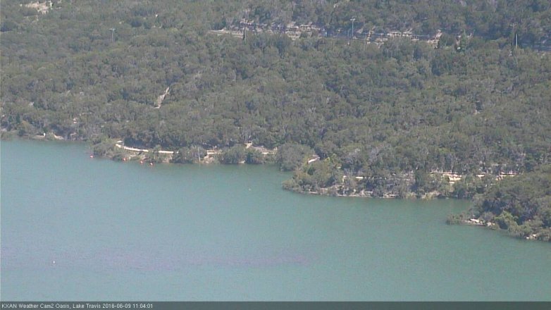 Lake Travis webcam, June 9, 2016 10:30 AM CT
