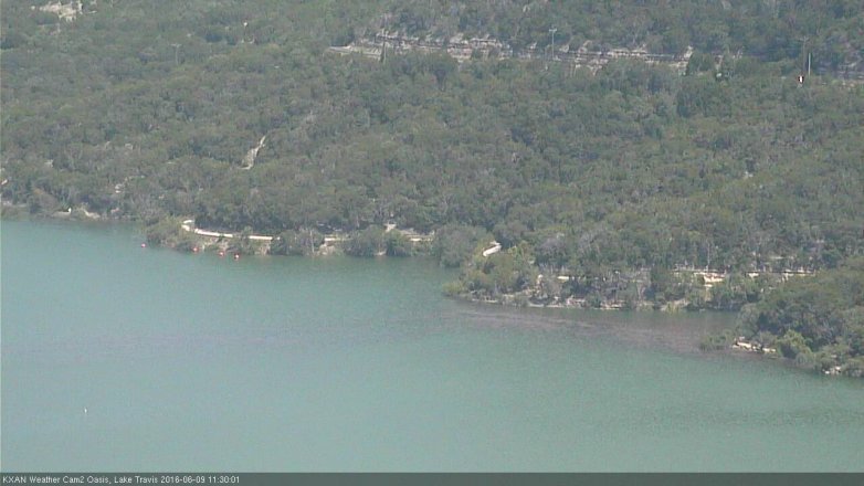 Lake Travis webcam, June 9, 2016 10:35 AM CT