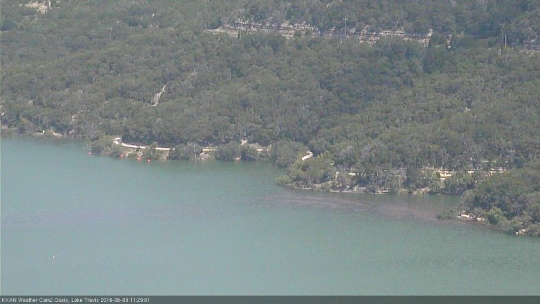 Lake Travis webcam, June 9, 2016 10:40 AM CT