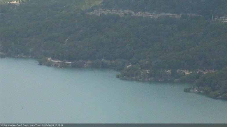 Lake Travis webcam, June 9, 2016 11:35 AM CT