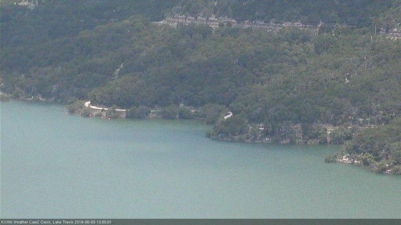 Lake Travis webcam, June 9, 2016 12:10 PM CT