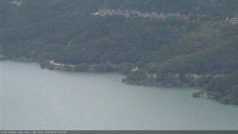 Lake Travis webcam, June 9, 2016 1:40 PM CT