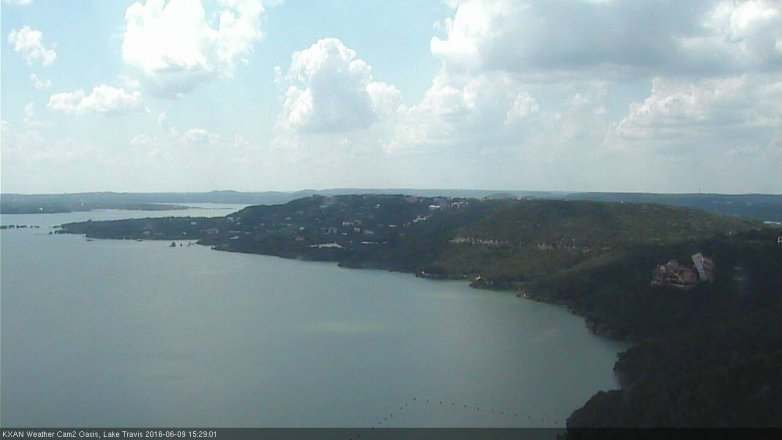 Lake Travis webcam, June 9, 2016 2:35 PM CT