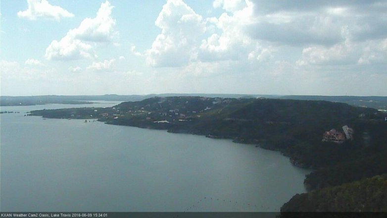 Lake Travis webcam, June 9, 2016 2:50 PM CT