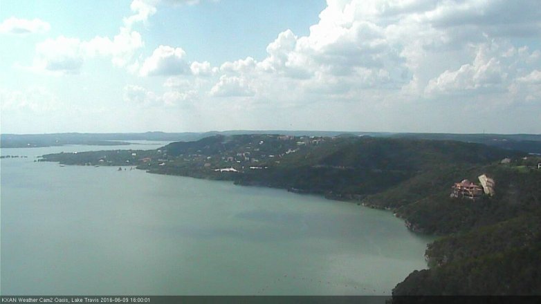 Lake Travis webcam, June 9, 2016 3:15 PM CT