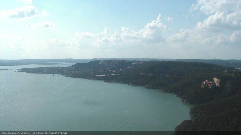 Lake Travis webcam, June 9, 2016 4:30 PM CT