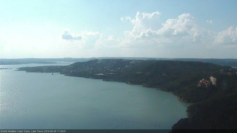 Lake Travis webcam, June 9, 2016 4:35 PM CT