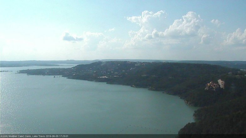 Lake Travis webcam, June 9, 2016 4:40 PM CT