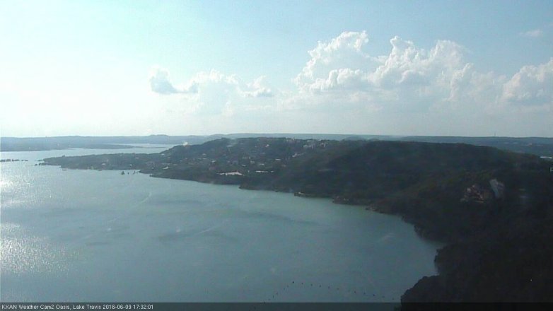 Lake Travis webcam, June 9, 2016 4:45 PM CT