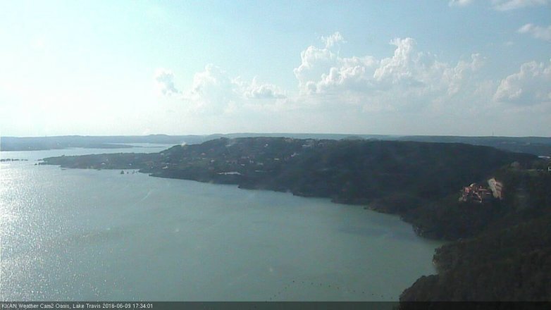 Lake Travis webcam, June 9, 2016 5:00 PM CT