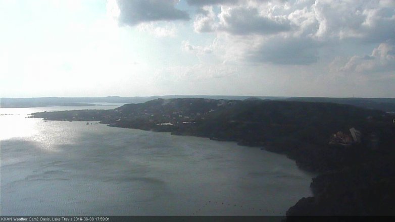 Lake Travis webcam, June 9, 2016 5:10 PM CT