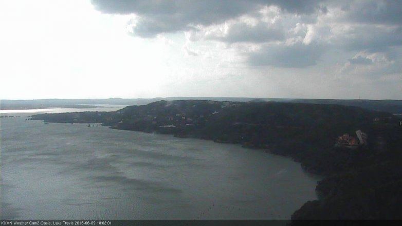 Lake Travis webcam, June 9, 2016 5:20 PM CT