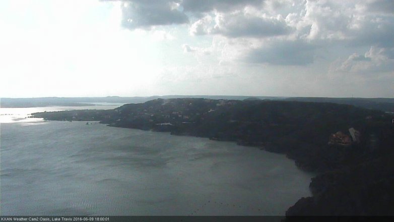 Lake Travis webcam, June 9, 2016 5:30 PM CT