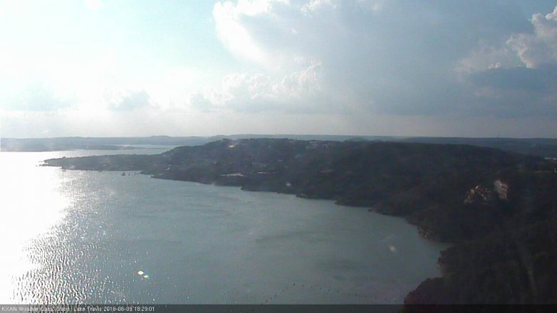 Lake Travis webcam, June 9, 2016 5:35 PM CT