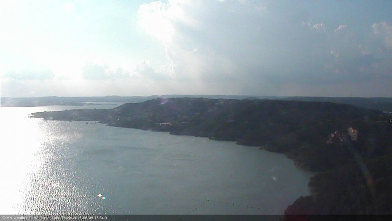 Lake Travis webcam, June 9, 2016 5:55 PM CT