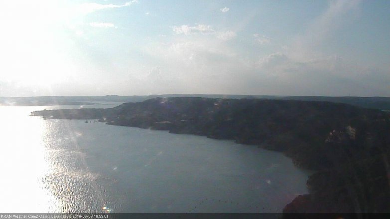 Lake Travis webcam, June 9, 2016 6:10 PM CT