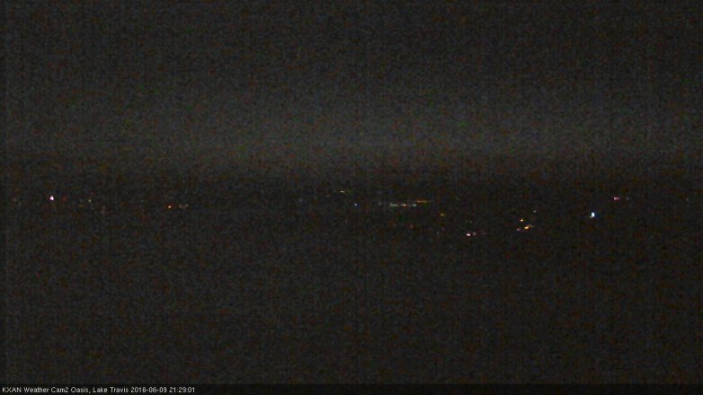 Lake Travis webcam, June 9, 2016 9:00 PM CT