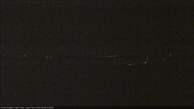 Lake Travis webcam, June 9, 2016 9:05 PM CT