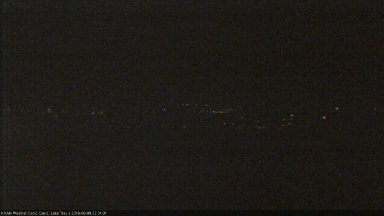 Lake Travis webcam, June 9, 2016 9:50 PM CT