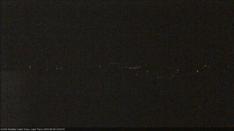 Lake Travis webcam, June 9, 2016 10:10 PM CT